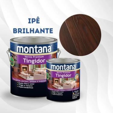 Imagem de Verniz Premium Tingidor Ipe Brilhante 900ml Montana Madeira - Montana 