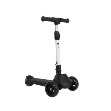 Imagem de Patinete eletrico infantil led 3 rodas 130w ate 59kg preto - IMPORTWAY