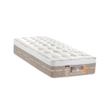 Imagem de Colchão Viúva Castor Silver Star Air com Molas Ensacadas e Euro Pillow 32x120x203 cm - Branco/Bege