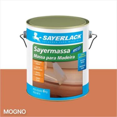 Imagem de Massa Para Madeira Correção Calafetar Sayelack 6Kg e 1,5kg Cores Cor:M