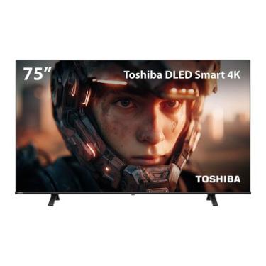Imagem de Smart TV DLED 75" 4K Toshiba VIDAA 4 HDMI 2 USB Wi-Fi TB068E