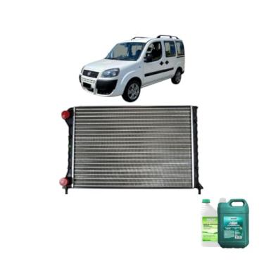Imagem de Kit Radiador Doblô 1.3/1.6/1.8 16V + Aditivo MParts Verde Diesel + Água Desmineralizada 5LT