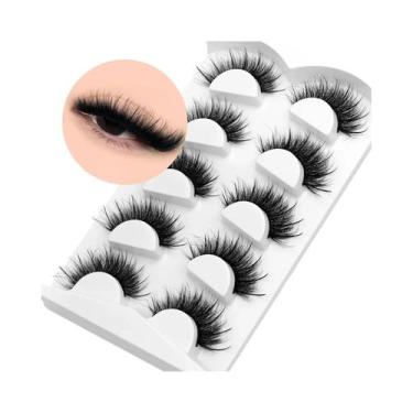 Imagem de Cílios Postiços 8D Espessos E Volumosos Lasvirey Para Maquiagem Dramát