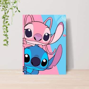 Imagem de Genérico, Quadro Lilo e Stitch Infantil A4 | Placa MDF 14