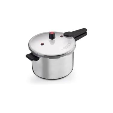 Imagem de Panela de Pressão 10 Litros, Alumínio Polido, 28cm x 25cm, 2.1kg, com Válvula de Segurança