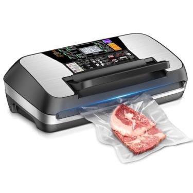 Imagem de Máquina seladora a vácuo 95kPa, conjunto de seladores a vácuo de alimentos 10 em 1 potente e totalmente automático