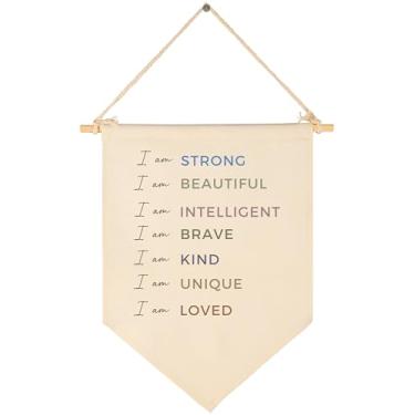 Imagem de Quarto de bebê acima do berço decoração de porta de sala de leitura - bebê, chuveiro, presente de Natal de aniversário para menino menina criança - bandeira pendurada em tela bandeira flâmula