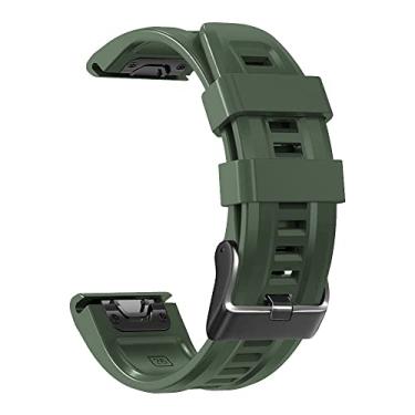 Imagem de MGTCAR 22 pulseiras de silicone de 26 mm para Garmin Fenix 6X 6 Pro 7X 7 5 5X 3 3HR 945 Pulseira Smartwatch Pulseira de liberação rápida (Cor: T, Tamanho: 22 mm Descent G1)