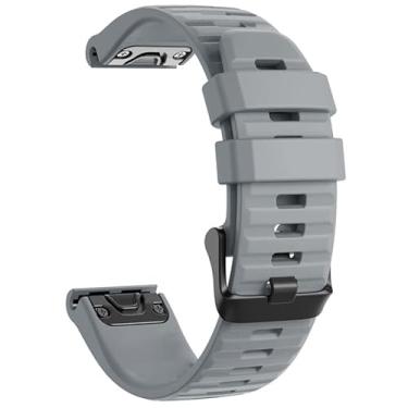 Imagem de AXPTI Pulseira de silicone de 20 mm para relógio inteligente Garmin Fenix 5S 6S 7S Descent Mk2S D2 Delta S Instinct 2S Pulseira de pulso à prova d'água Easyfit (Cor: Q, Tamanho: 20 mm Fenix 6S Pro)
