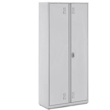 Imagem de Armário Aço Multiuso 2 Portas 4 Prateleiras Resistentes - W3