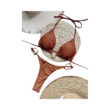 Imagem de Biquíni Micro Sexy Feminino Com Efeito Push up 2024 Moda Praia - RUOTO