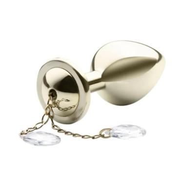 Imagem de Plug Anal 8,0 x 3,7cm Com Pingente Tamanho M Acessório Erótico Anal Leve e Confortável 269