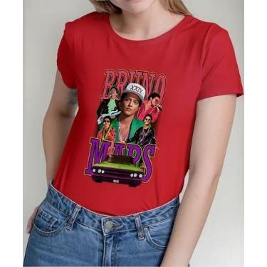 Imagem de Camiseta Camisa Adulto Feminina Masculina Algodão Bruno Mar s Música P