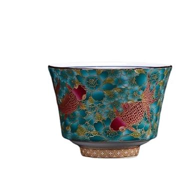 Imagem de Xícara master de xícara de chá esmaltada, disponível em oito cores, com capacidade de 122 g-F