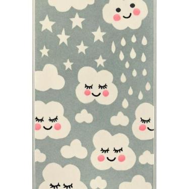 Imagem de Tapete infantil andino lancer 1,00 x 1,50 i-88 cinza - nuvem - DIAS DE