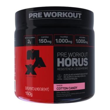 Imagem de Pré Treino Horus PreWorkout 300g Max Titanium, Cotton candy