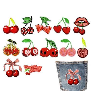 Imagem de Remendos de frutas | Remendos bordados para reparo de frutas | Materiais de costura para tecido para meninas, camisetas, shorts, cobertores, roupas, saias, vestidos, suéteres, jeans, camisas