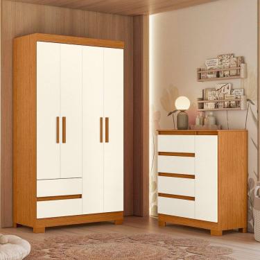 Imagem de Conjunto Quarto Infantil Completo Olimpia Cinamomo / Off White