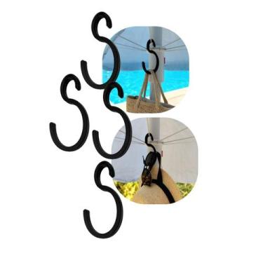 Imagem de Kit 4 Gancho Para Guarda-Sol Universal Com 4 Ganchos Porta Toalha Bols