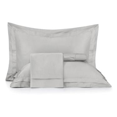 Imagem de Jogo De Cama King Altenburg Cetim 300 Fios Allure Cinza