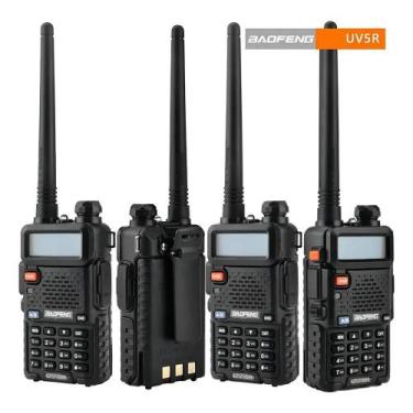Imagem de Kit 4 Walkie-talkie Baofeng Analogical UV-5R Preto - Congratulations S