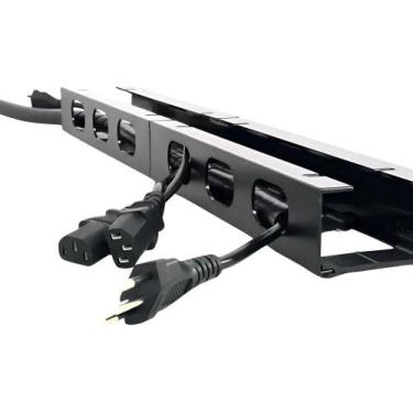 Imagem de Organizador De Fios E Cabos Baixo Mesa Oculto Kit C/ 1 Metro - Congrat