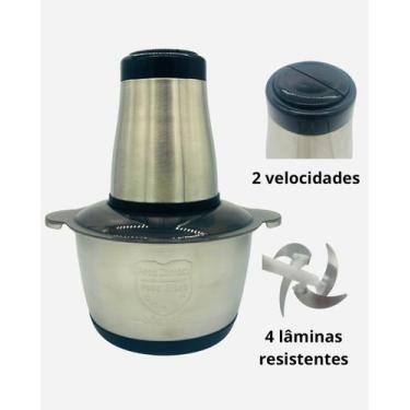 Imagem de Multiprocessador Triturador de Carne 2 Litros 110V Alimentos Legumes M