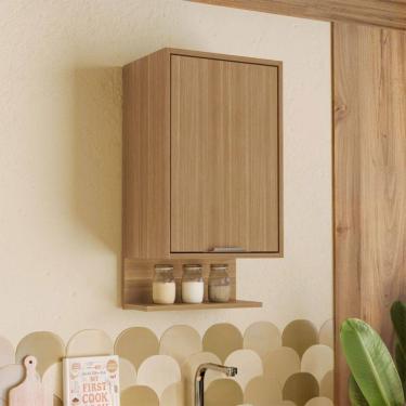 Imagem de Armário Aéreo Cozinha 40 Cm Colors 1 Porta 100% Mdf Freijó - Kits Paraná