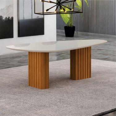 Imagem de Mesa de Jantar Orgânica com vidro 2x1- Iza  Arbo Design
