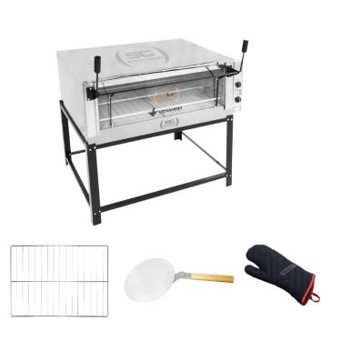 Imagem de Forno Elétrico Industrial Roma Inox Feri110 220v + 1 Grade + Luva Térmica + pá Pizza -...