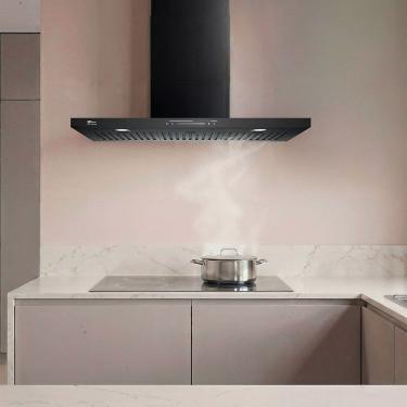Imagem de Coifa de Parede Platinium 60cm Controle Gesto Preto Fischer