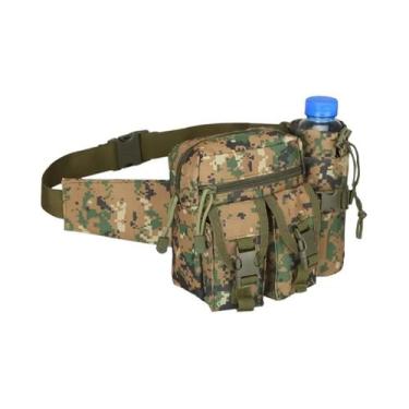 Imagem de Bolsa Tática Masculina Impermeável De Nylon Para Cintura, Caminhada, A
