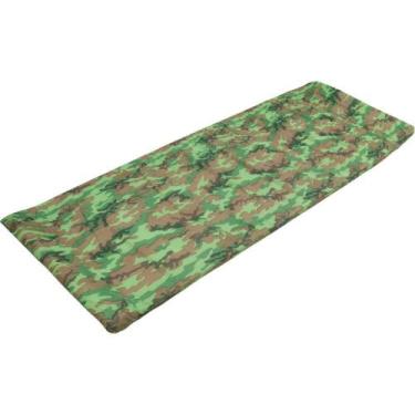 Imagem de Colchonete Inflável Camping 1,85M Camuflado com Saco Protetor - MOR