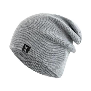 Imagem de Gorro De Inverno Tricotado Unissex Em Várias Cores Com Etiqueta Decora