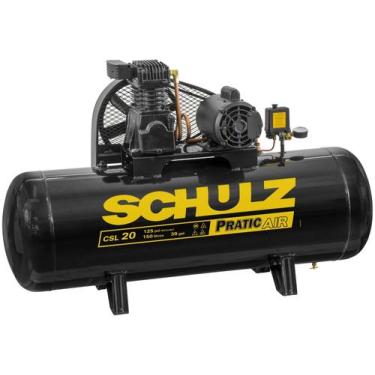Imagem de Compressor Schulz Csl 20/150l Pratic Air 220/380v Monofásico, 220V
