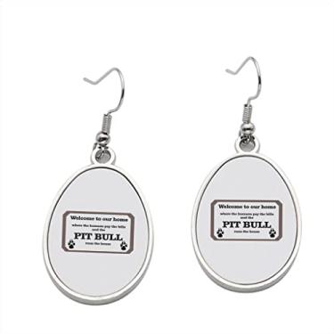 Imagem de Brinco Pitbull Run the house – Brincos com pingente para meninas – Presente de festa de aniversário dos namorados