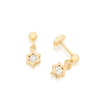 Imagem de Brinco estrelas com zircônias Branco-523193-Rommanel Cor: Branco