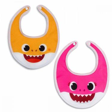 Imagem de BABADOR DECORADO - 3/6M - 2 UNID. - Baby Shark