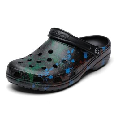 Imagem de SHABADUER Tamancos casuais confortáveis de verão unissex, sapatos de água, chinelos de , sapatos de praia, Green Giant9, 11 Women/8.5 Men