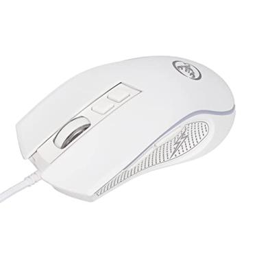 Imagem de Mouse mecânico, 3600 dpi Mouse ergonômico para OS X para Linux para Windows Branco