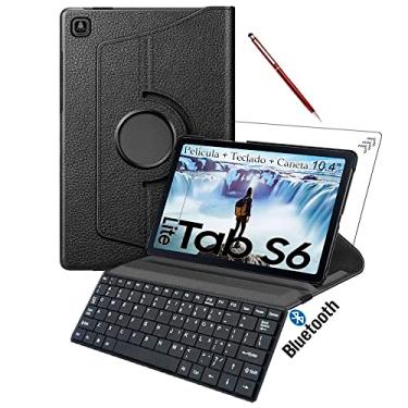 Imagem de Capa Teclado Para Tablet Samsung Tab S6 Lite 10.4" Pelicula + Caneta Touch - Alamo