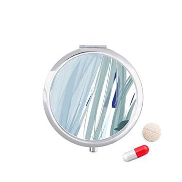 Imagem de Estojo de comprimidos com estampa de arte abstrata suave, caixa de armazenamento de remédios