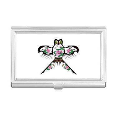 Imagem de Porta-cartões de visita com padrão tradicional de pipa da cultura chinesa