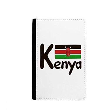 Imagem de Bolsa carteira com estampa preta bandeira nacional Kenya para passaporte Notecase Burse