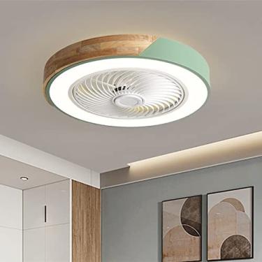 Imagem de Ventilador De Teto Com Luz De Teto 36w, Luz De Ventilador De Teto Invisível LED, Com Controle Remoto 3 Cores Regulável, Ventilador De Teto Ajustável De 3 Velocidades, Fácil De Limpar, Luz Da Sala