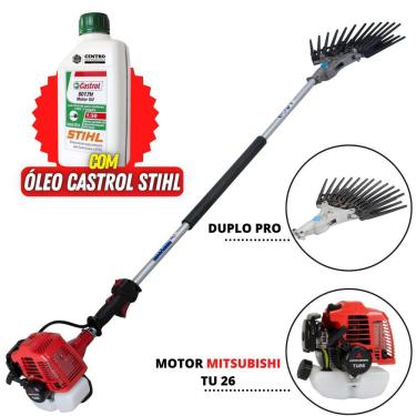 Imagem de Derriçador Profissional Nakashi Ideal Para Cafezais Com Motor Mitsubishi TU26 Braço Lon...