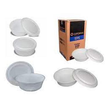 Imagem de Pote Térmico Isopor C/ Tampa Para, Sopas, Caldo, Açaí 500ml Caixa Com 100 Unidades Copobras