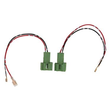 Imagem de 1 par de plugue adaptador de chicote de fios de porta ABS para alto-falante, conector de alto-falante de 12 V adequado para carro