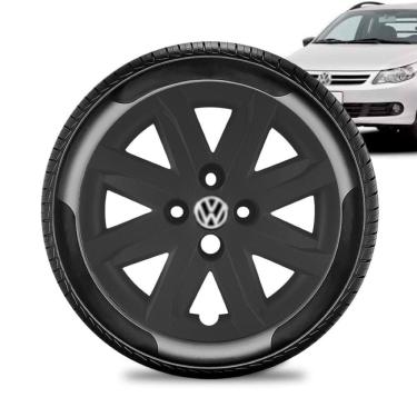 Imagem de Calota Volkswagen Saveiro G5 aro 14 2013 2014 a 15 Pret Fosc