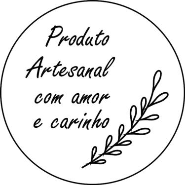 Imagem de Etiqueta Adesiva Produto Artesanal 01 Redonda 3 cm 50 un.